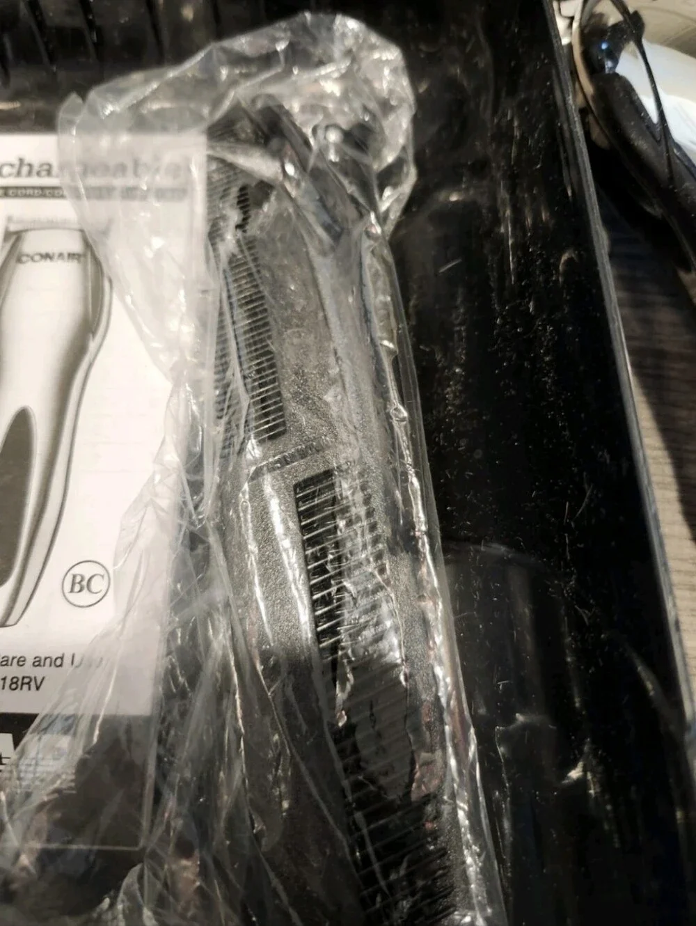 Conair HC318RV Corded and Cordless Rechargeable Clipper - Silver
